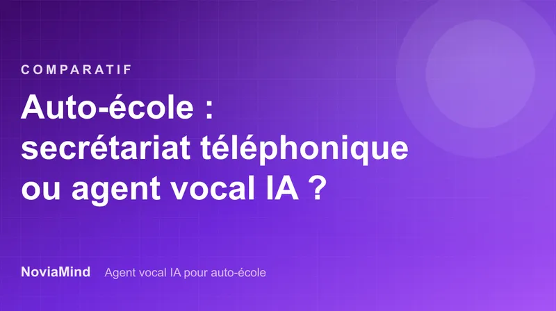 Auto-école : secrétariat téléphonique ou agent vocal IA ?